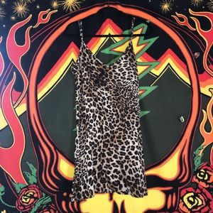 Leopard/Cheetah print slip dress
